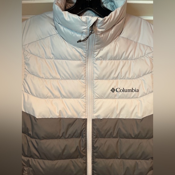 Columbia White Out Vest Mens Small Gray Puffer Omni-Heat Insulated New Tags - Picture 8 of 16
